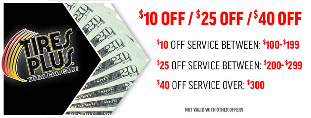 $10/$25/$40 Service Special